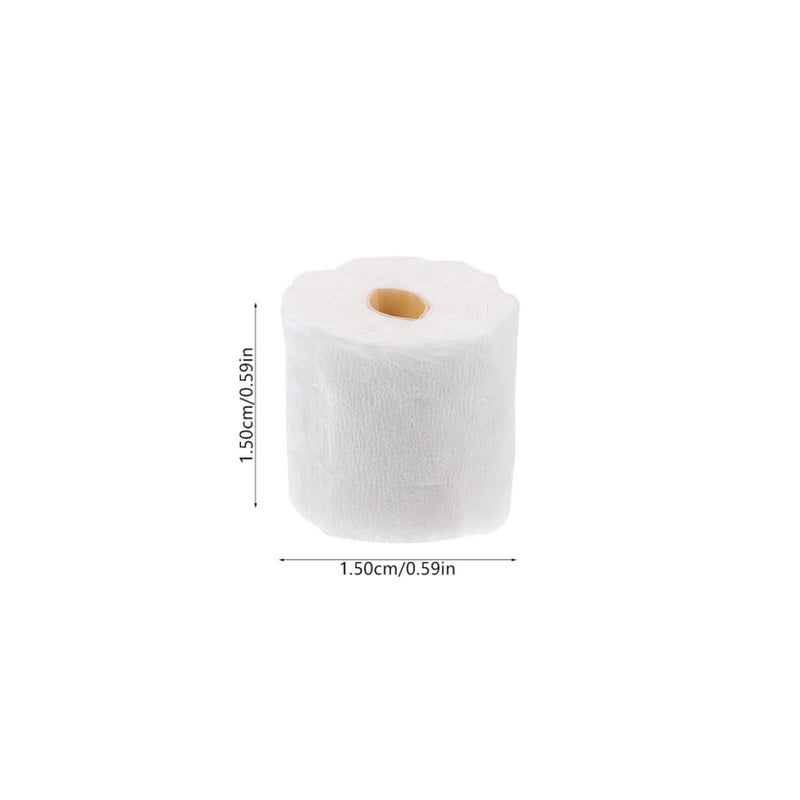 Alasum 10pcs Dollhouse Toilet Tissue Miniature Paper Towels Mini Toilet Tissue Small Simulation Roll Paper Model Bathroom Accessory, 1.50X1.50X1.50CM, Pink, A6UVD01584A1434MN - Image 2